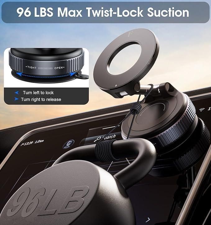 GadgetBite Vacuum Base Magnetic Holder