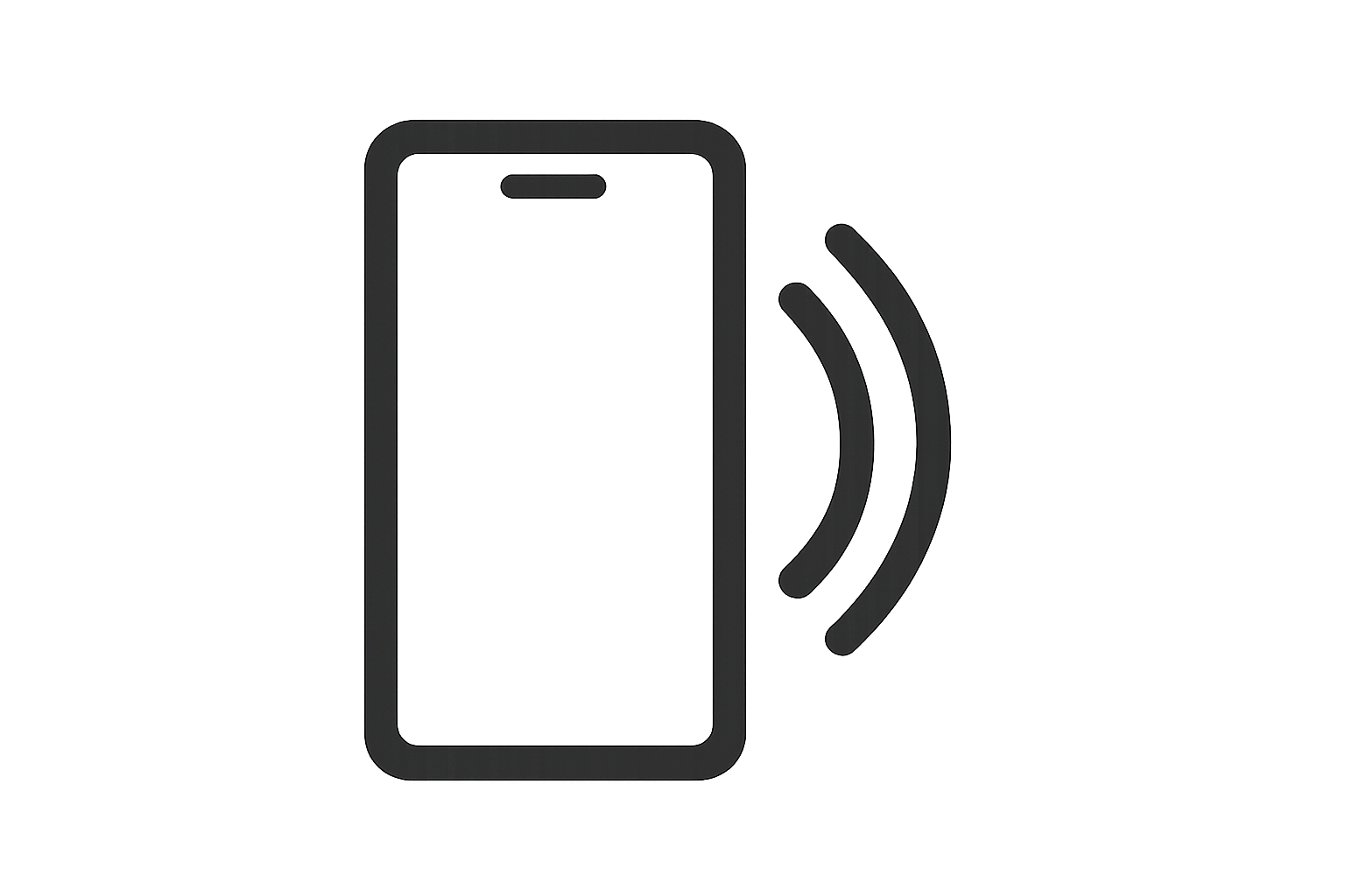 Hands-Free Anywhere you phone icon this icon background would be transprent and this icon colour would be black 